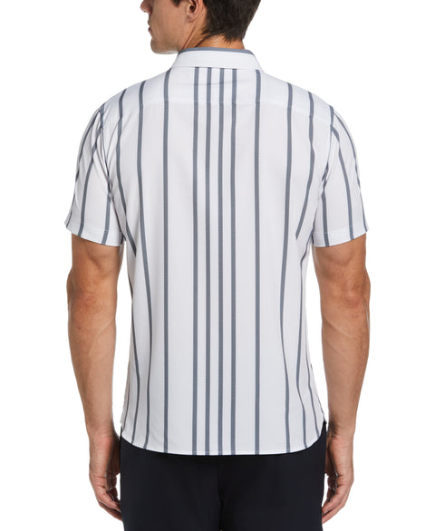 Total Stretch Slim Fit Vertical Stripe Shirt