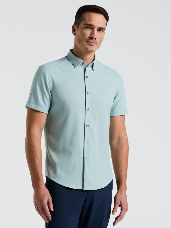 Total Stretch Twill Solid Shirt (Gray Mist) 