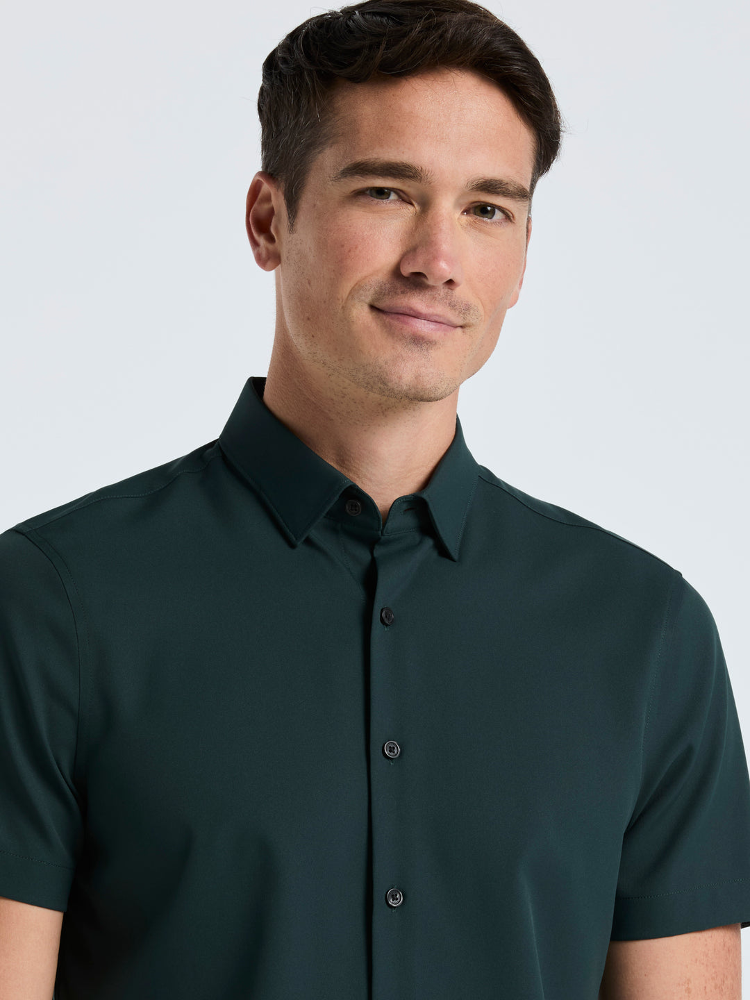 Total Stretch Twill Solid Shirt (Magical Forest) 