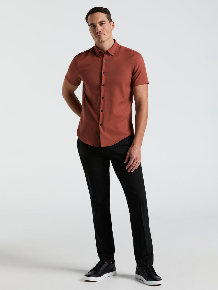 Total Stretch Twill Solid Shirt (Rustic Brown) 