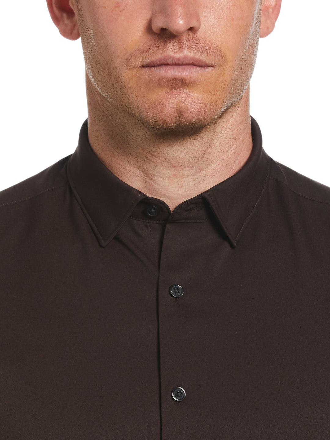 Total Stretch Twill Solid Shirt (Mole) 