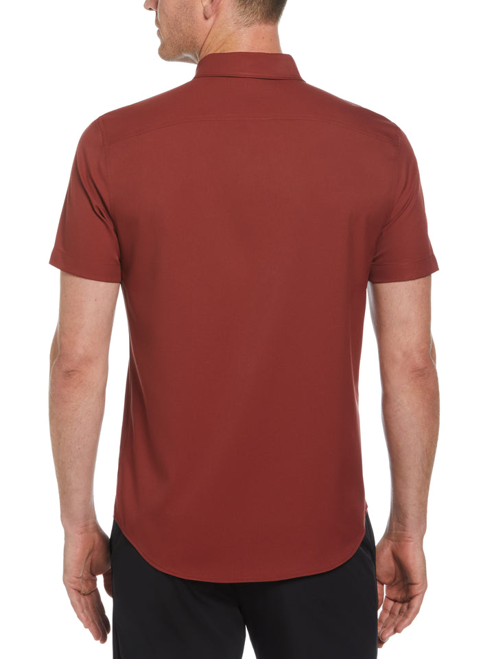 Total Stretch Twill Solid Shirt (Russet Brown) 