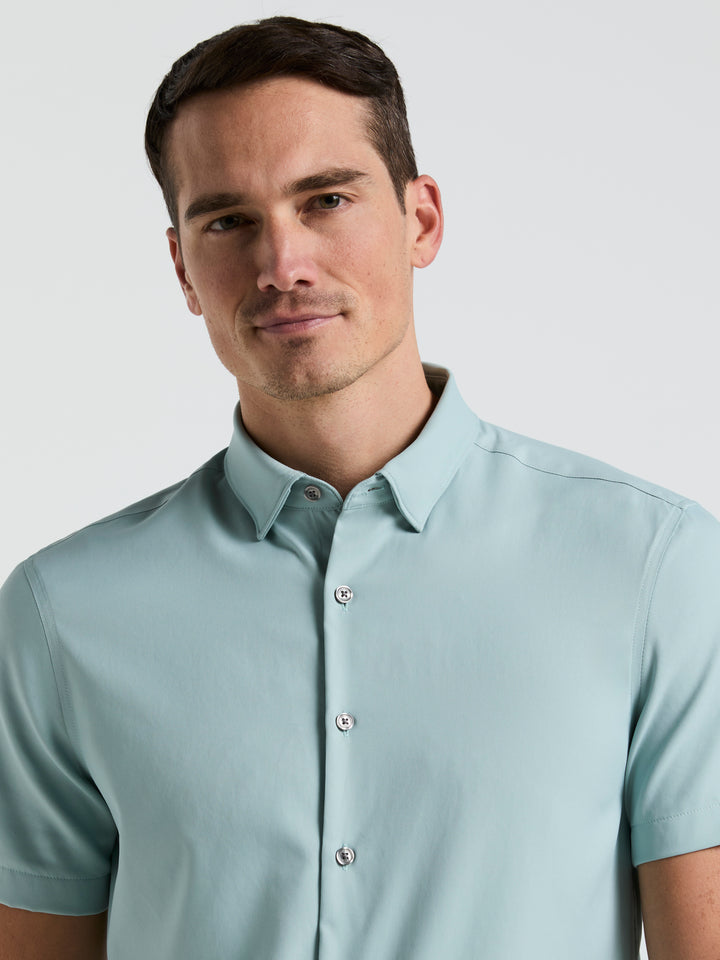 Total Stretch Twill Solid Shirt (Gray Mist) 