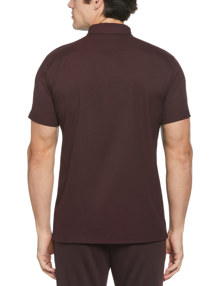 Total Stretch Twill Solid Shirt (Port) 