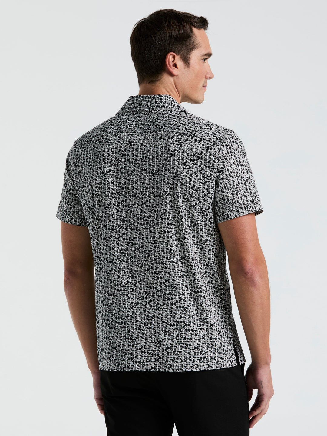 Triangle Geo Print Shirt (Black) 