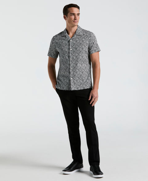 Triangle Geo Print Shirt (Black) 