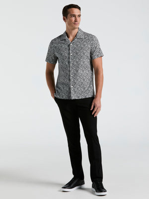Triangle Geo Print Shirt (Black) 