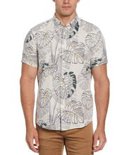Bold Leaf Print Polo (Birch) 