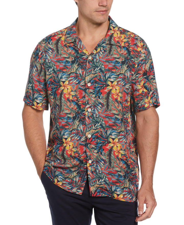 Ecovero™ Tropical Print Polo (Watermelon) 