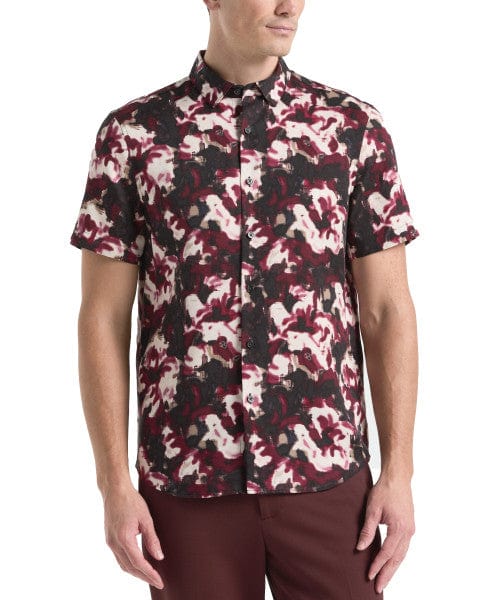 Tシャツ・カットソー Fedeli SS24 ROBY - Linen shirt (7UE00515 4) This men's floral print shirt from Perry Ellis offers modern