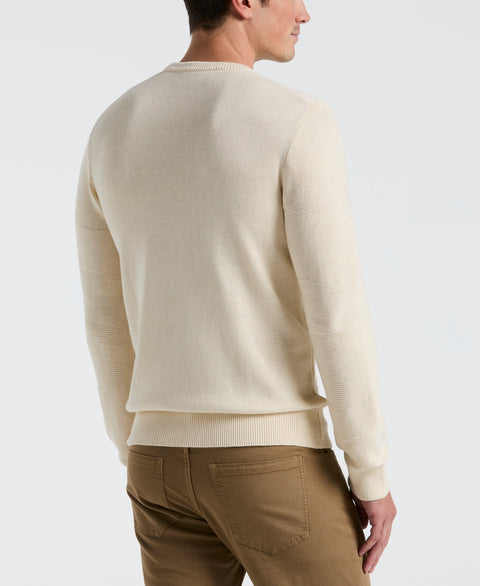Scenic Jacquard Print Crew Sweater (Birch) 