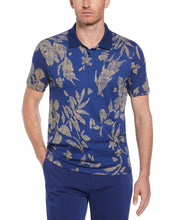 Tua x Perry Ellis Collaboration Allover Printed Floral Polo (Blueprint) 