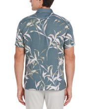 Untucked Large Floral Print Shirt (Goblin Blue) 