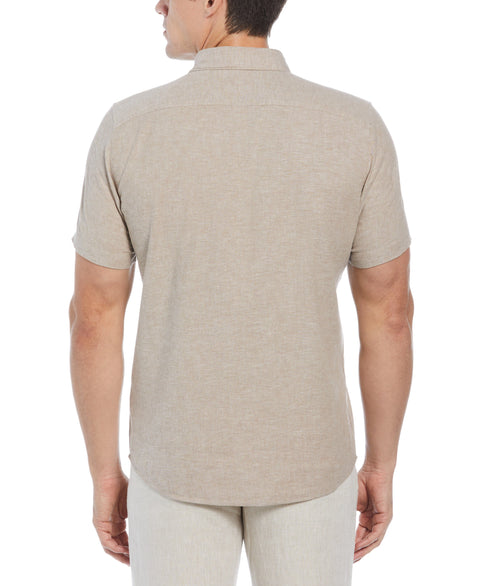 Untucked Linen Heather Shirt (Stone) 