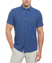 Untucked Linen Heather Shirt (Delft) 