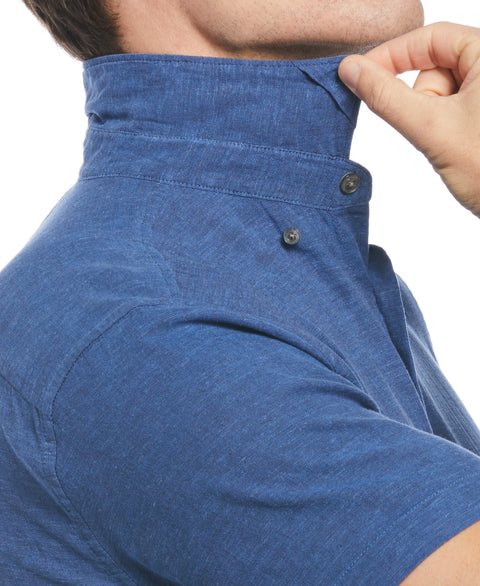 Untucked Linen Heather Shirt (Delft) 