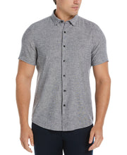 Untucked Linen Heather Shirt (Navy) 
