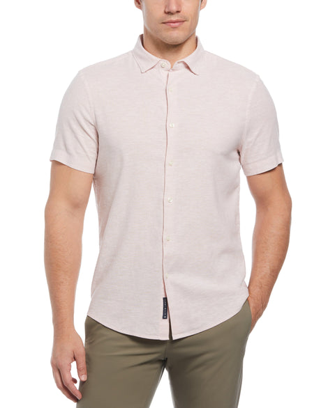 Untucked Linen Heather Shirt (Sepia Rose) 