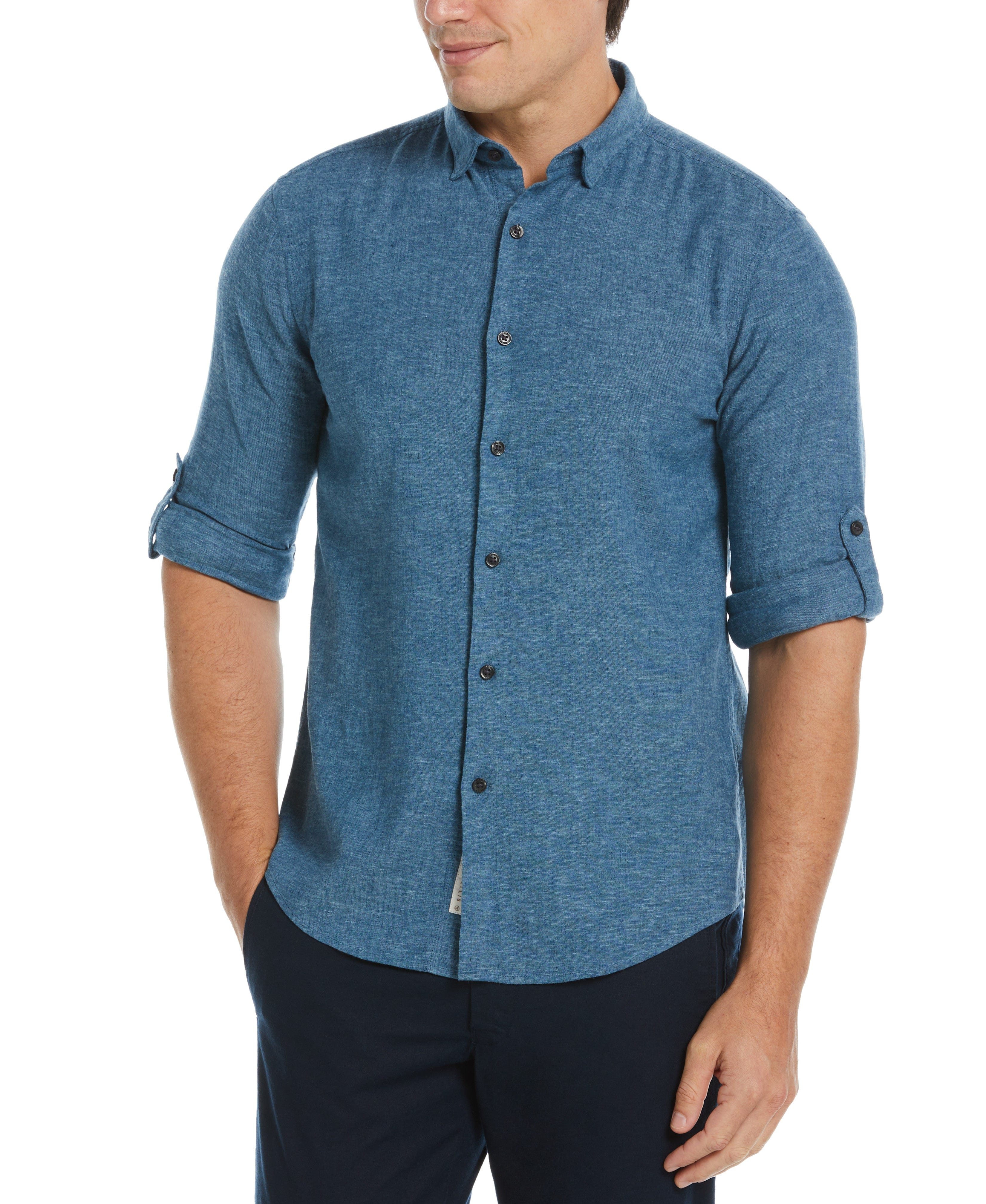 PERRY ELLIS 開襟シャツ 02's PERRY ELLIS 100% Silk Open-collar S/S Shirt - Vintage