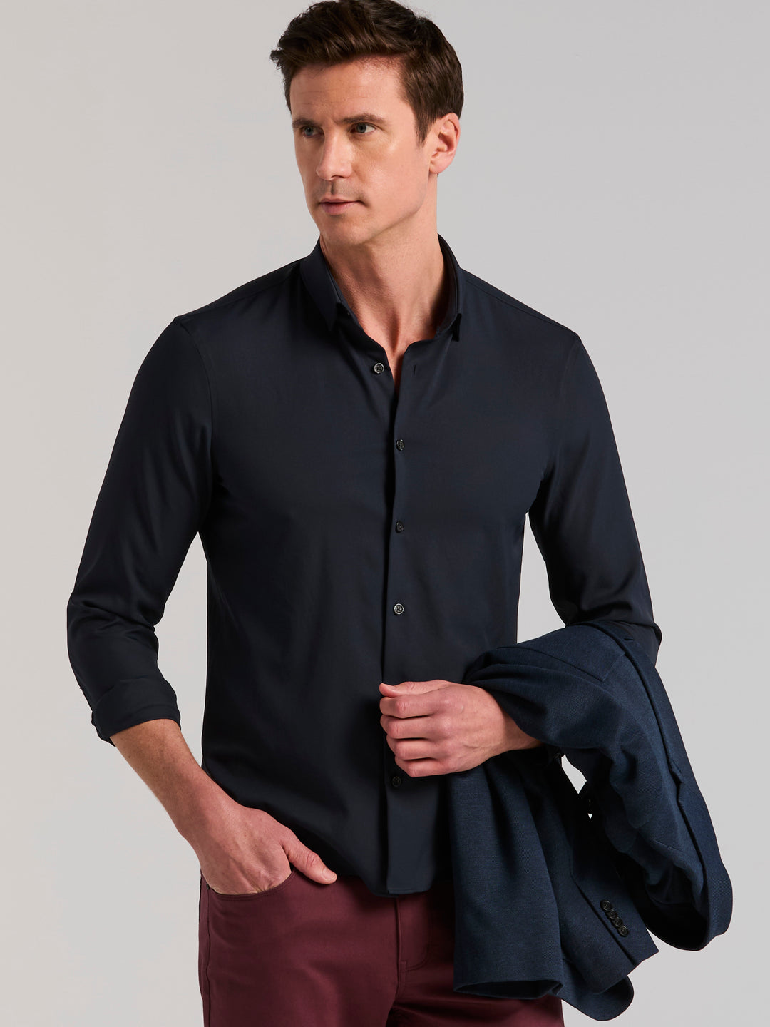 Untucked Slim Fit Total Stretch Shirt