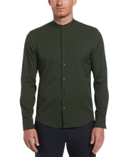 Untucked Total Stretch Slim Fit Banded Collar Shirt (Rosin) 