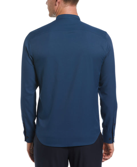Untucked Total Stretch Slim Fit Banded Collar Shirt (Titan) 