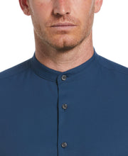 Untucked Total Stretch Slim Fit Banded Collar Shirt (Titan) 