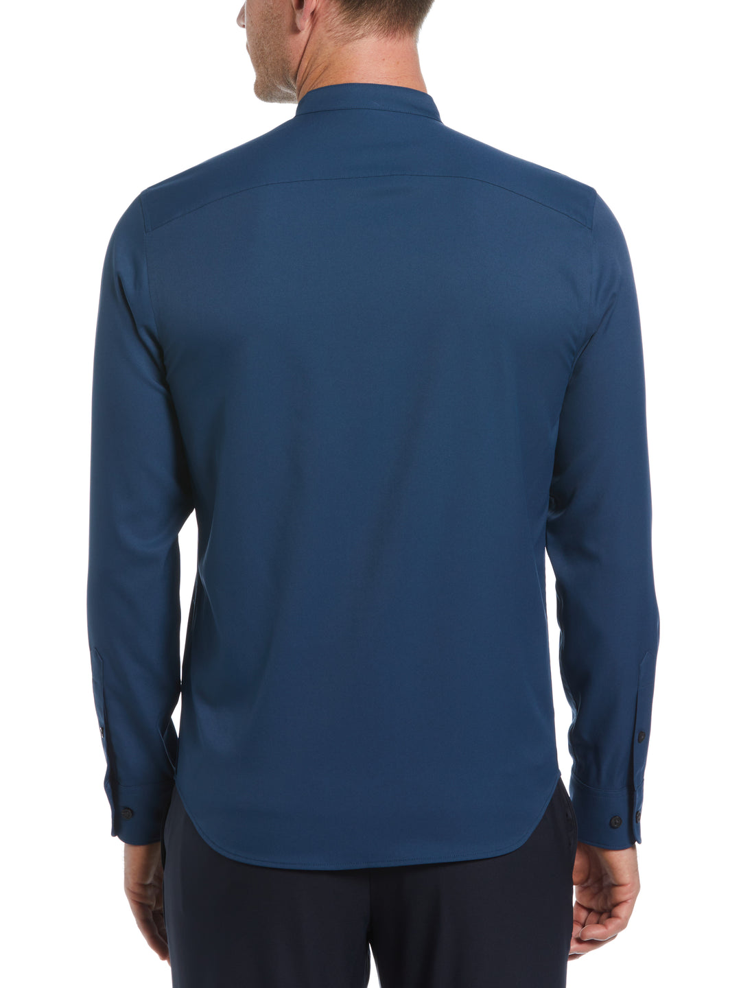Untucked Total Stretch Slim Fit Banded Collar Shirt (Titan) 