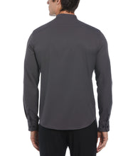 Untucked Total Stretch Slim Fit Banded Collar Shirt (Forged Iron) 