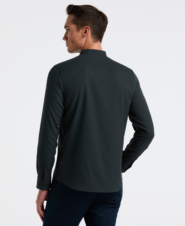 Untucked Total Stretch Slim Fit Banded Collar Shirt (Magical Forest) 