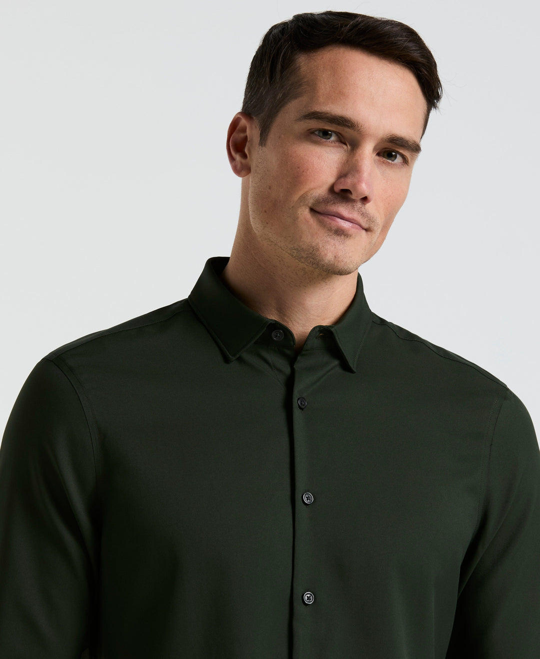 Men's Untucked Slim Fit Stretch Shirt Perry Ellis Men's Untucked Slim Fit Stretch Shirt Perry Ellis