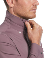 Men's Untucked Slim Fit Solid Stretch Shirt (Flint) 