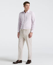 Men's Untucked Slim Fit Solid Stretch Shirt (Orchid Ice) 