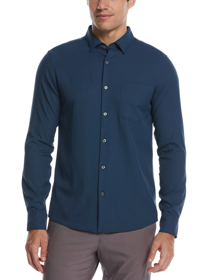 Untucked Total Stretch Slim Fit Solid Shirt (Big Dipper) 