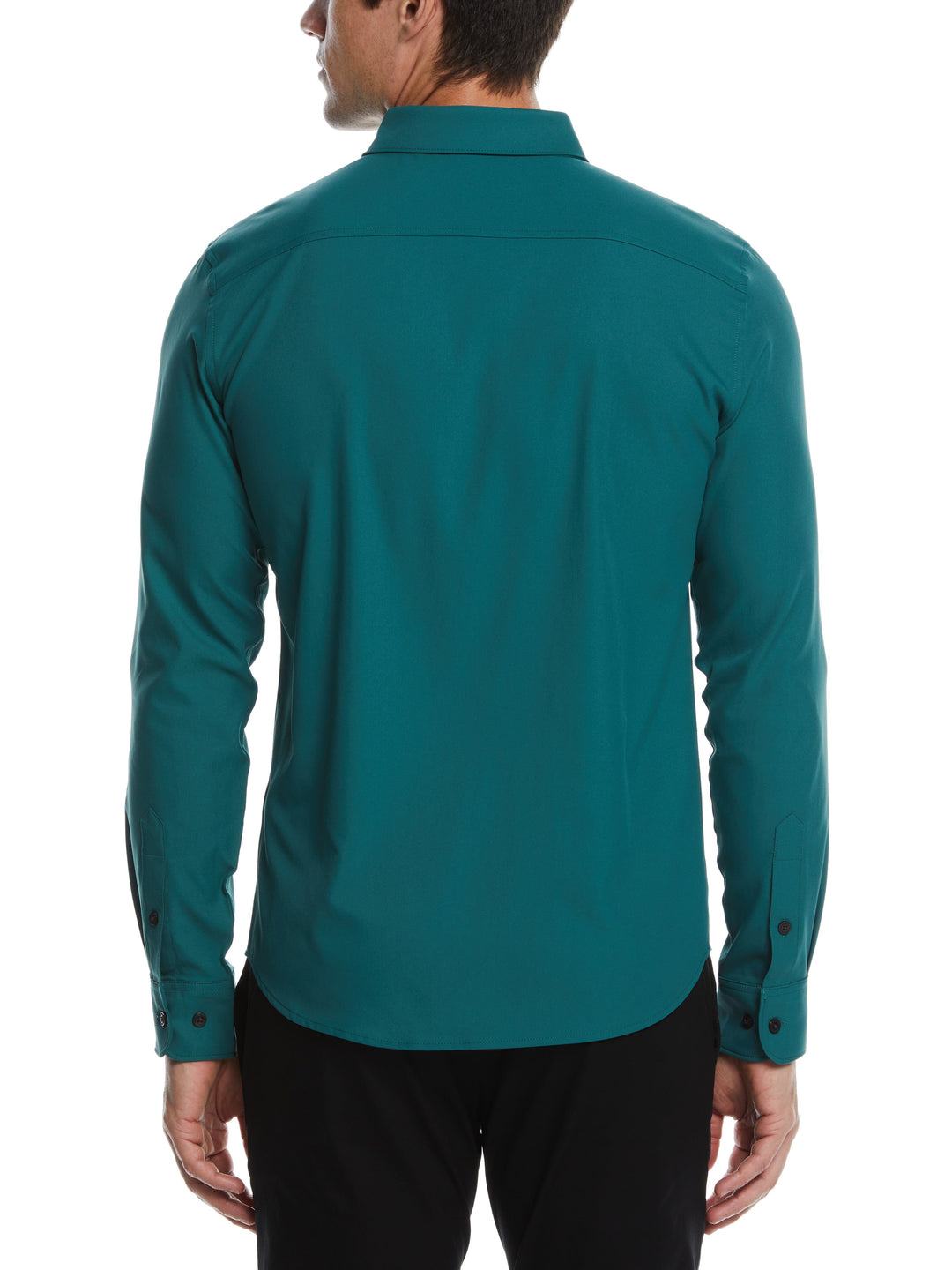 Untucked Total Stretch Slim Fit Solid Shirt (Jasper) 