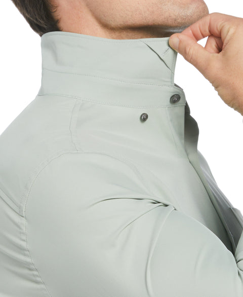 Untucked Total Stretch Slim Fit Solid Shirt - Gray