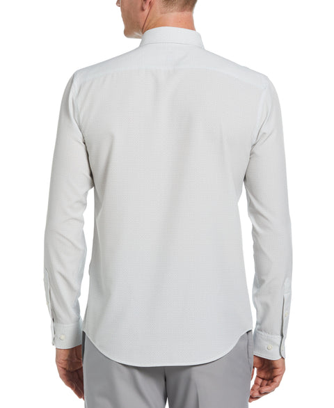 Long Sleeve Hbd Tringl Grid Ts Shirt (Egret) 
