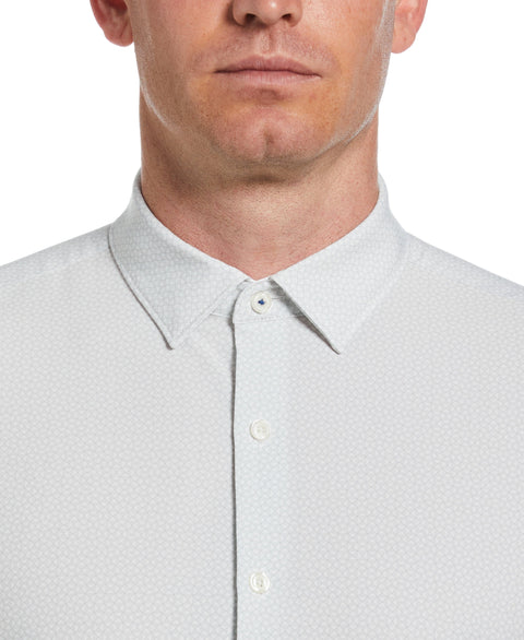 Long Sleeve Hbd Tringl Grid Ts Shirt (Egret) 