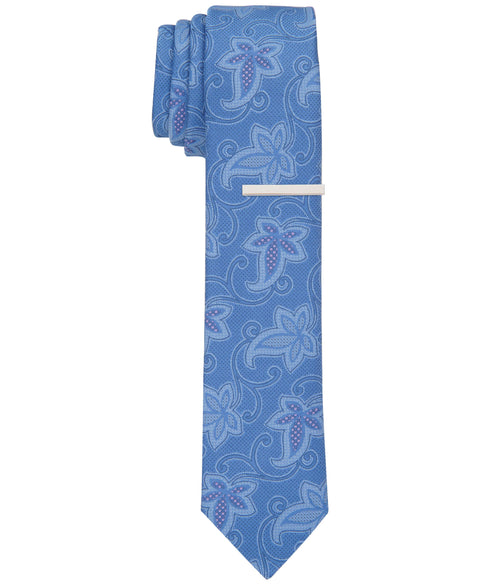 Vernon Floral Slim Tie (Blue) 