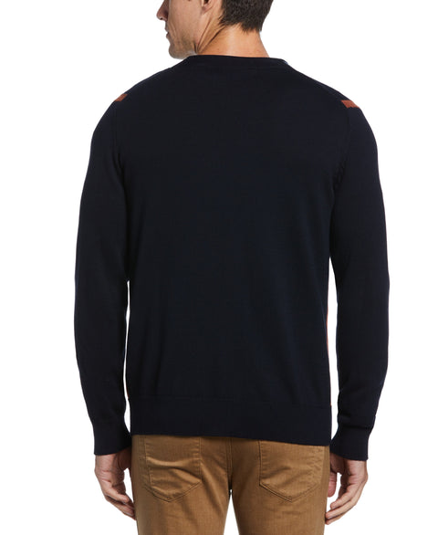 Vertical Stripe Tech Cardigan (Dark Sapphire) 