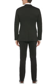 Very Slim Fit Black Neat Knit Suit