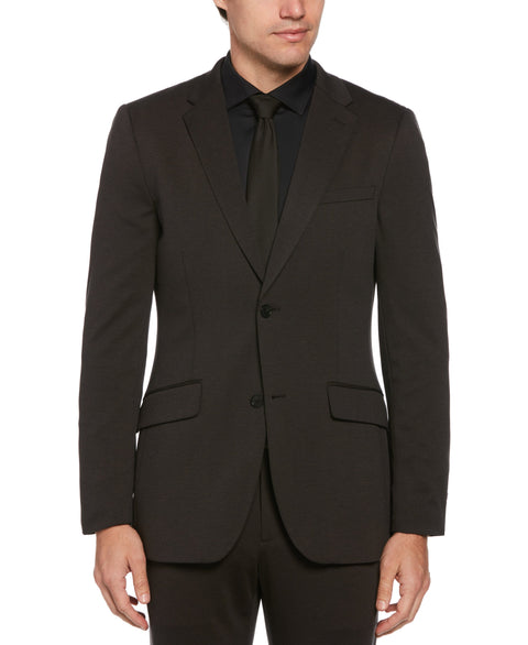 Very Slim Fit Charcoal Neat Knit Suit
