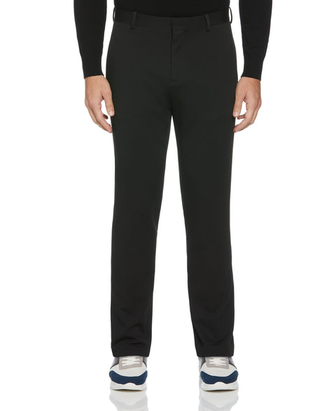 Very Slim Fit Solid Smart Knit Suit Pant (Black) 