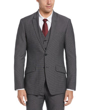 Very Slim Fit Stretch Textured Suit Jacket  (Black) 