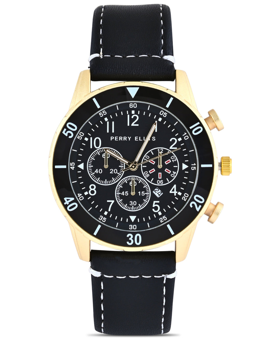 Watch & Bracelet Set (Black/Gold) 