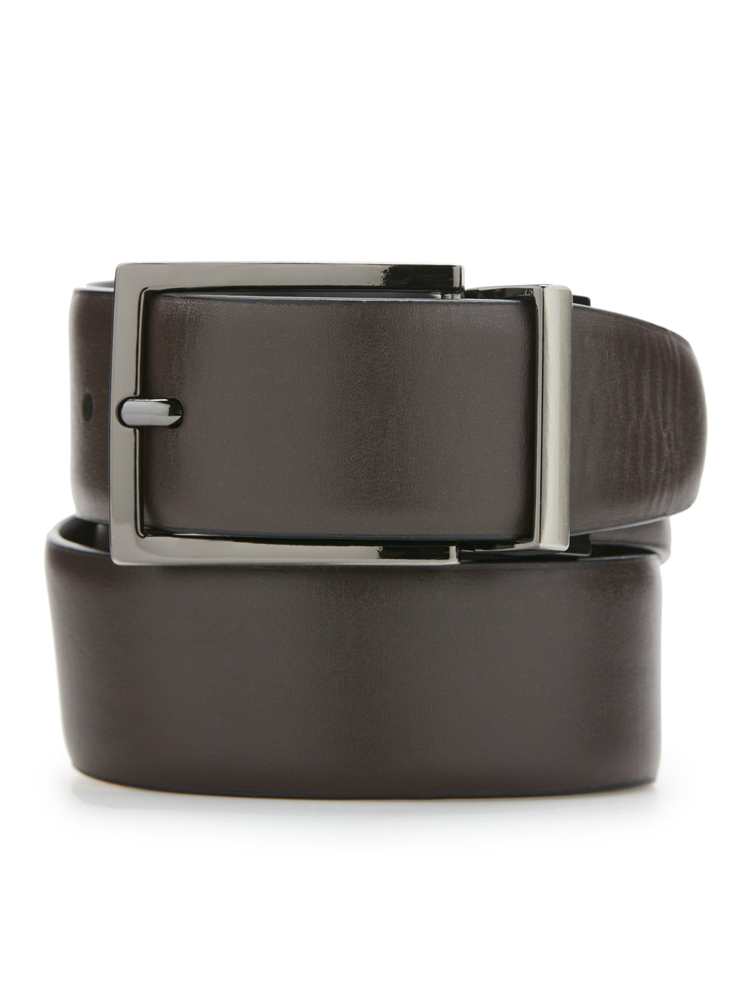 Wavy Black Leather Belt (Blk20) 