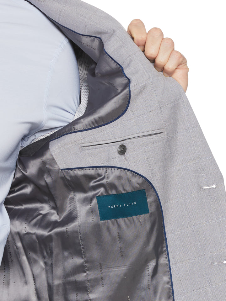 Windowpane Plaid Jacket (Felt Grey) 