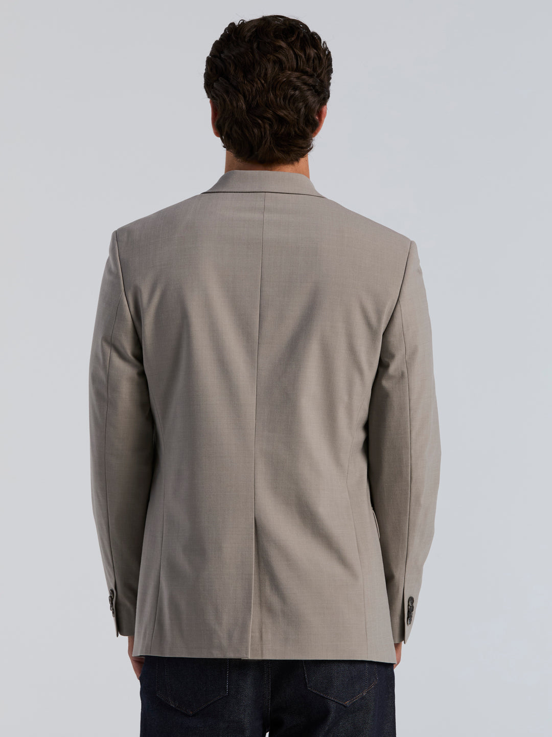 Wool Blend Sport Jacket (Driftwood) 