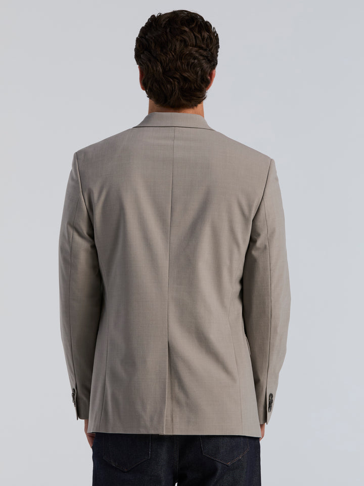 Wool Blend Sport Jacket (Driftwood) 