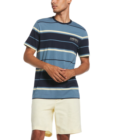 Yarn Dye Stripe Shirt (Bluestone) 